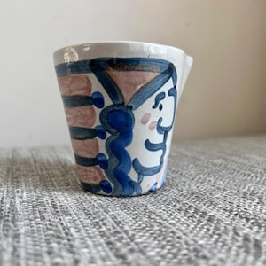 Vintage MA Hadly shot glass pottery hand made fire water