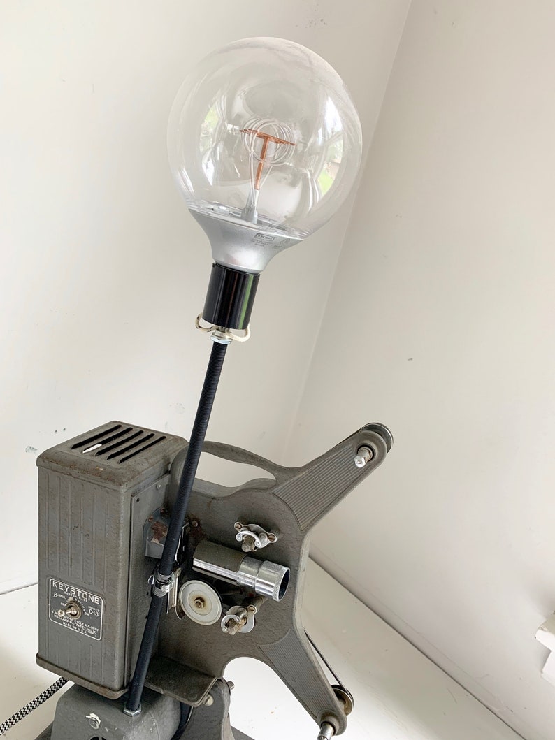 Vintage movie projector lamp repurposed vintage item image 2