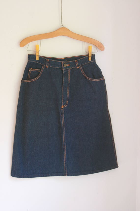 Vintage ladies Gitano denim skirt size 8 - image 4
