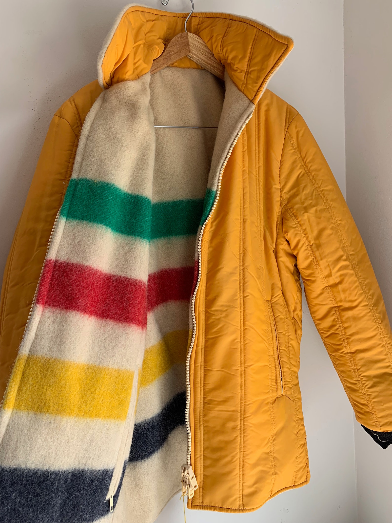 Vintage Hudson Bay Mens Wool Coat NOS Large Etsy