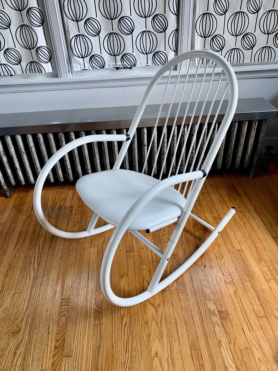 Vintage Amisco Rocker Post Modern White - Etsy