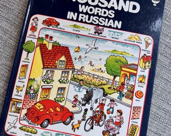 The First Thousand Words in Russian 1983 Usborne Arnery, Krilenko and Cartwright