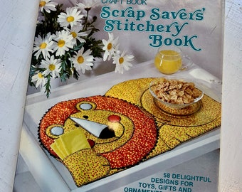 Vintage Scrap Savers Stitchery Book Farm Journal Craft Book 1978