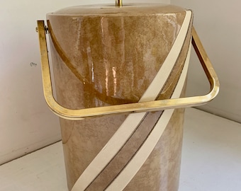 Vintage Ice Bucket Georges Briard Brown and Gold seventies style