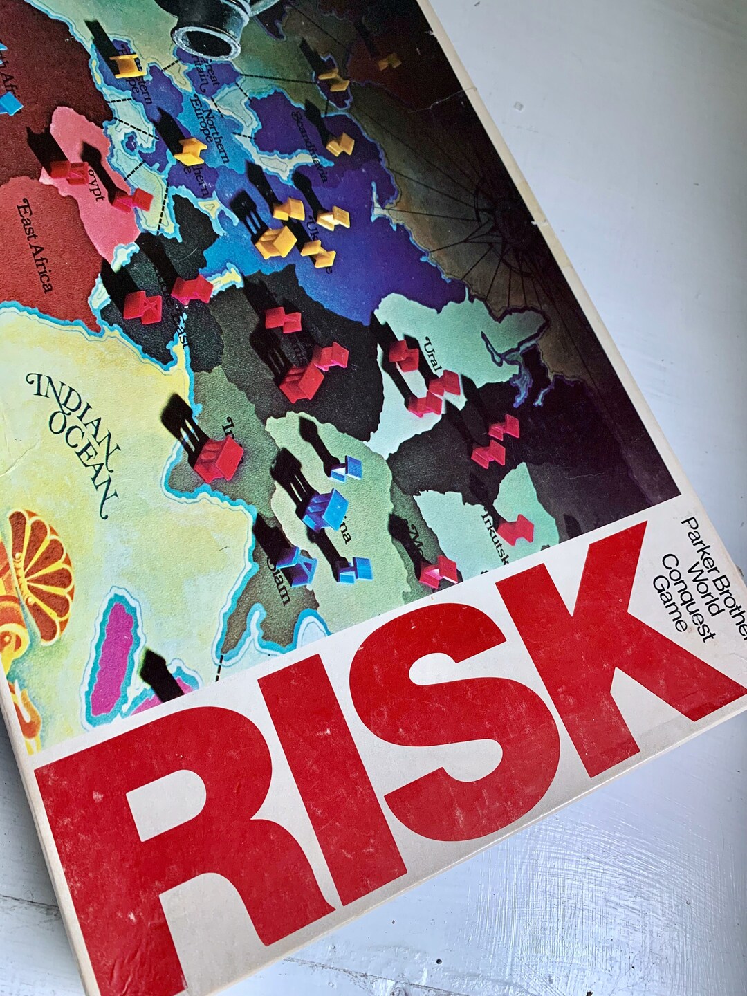 Vintage Risk Board Game World Conquest Game - Etsy