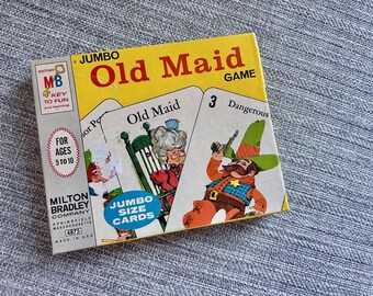Vintage Jumbo Old Maid Cards Game Ages 4 thru 9