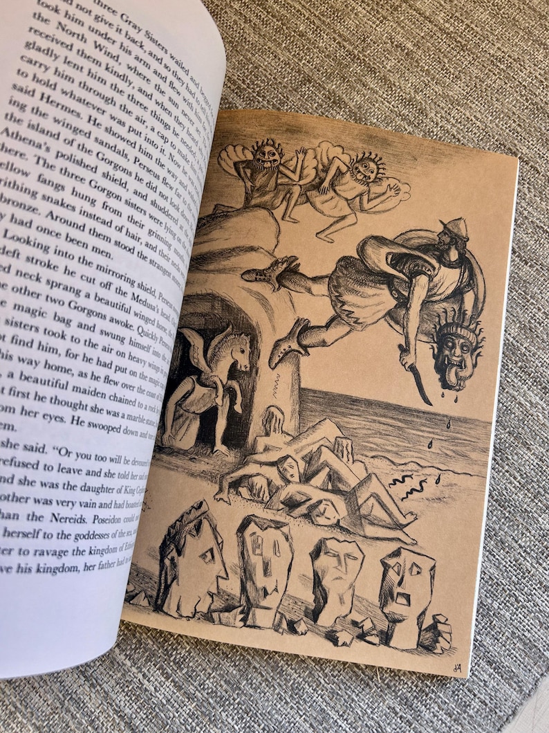 D'Aulaires Book of Greek Myths 90's edition paperback 画像 3