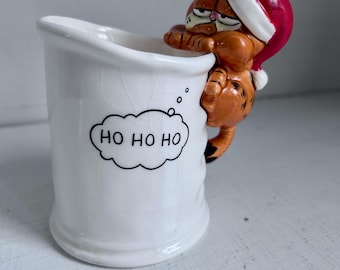 Vintage Garfield mug christmas santa hat ho ho ho