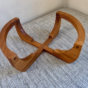 Vintage MCM Gailstyn Sutton Teak Wood Cradle