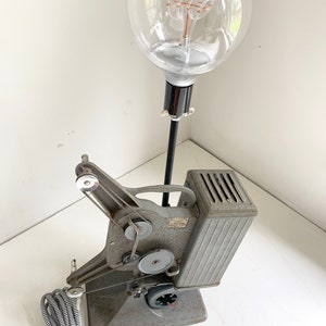 Vintage movie projector lamp repurposed vintage item image 7