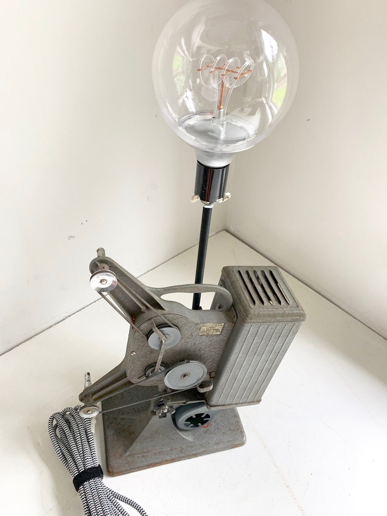Vintage movie projector lamp repurposed vintage item image 7