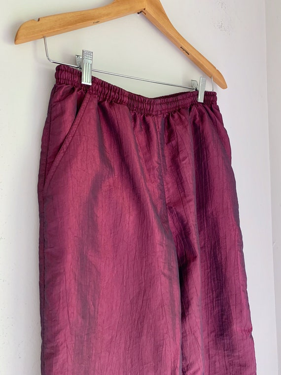 Vintage Tail track pants Mens small purple pearle… - image 3