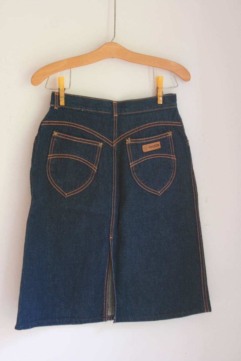 Vintage Ladies Gitano Denim Skirt Size 8 Etsy