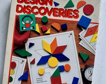 Vintage Discovery Toys Design Discoveries Wooden Block toy complete