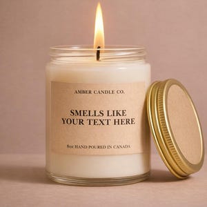 Personalized Candle | Custom Name Candle | Custom Text Gift | Soy Candle | Wedding Gift | Birthday Gift | Funny Candle | Handmade in Canada