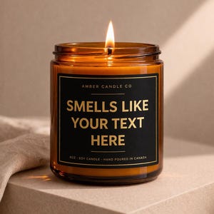 Smells Like… Custom Candle | Funny Candle Gift | Personalized Candle | Custom Text Candle