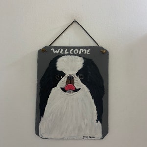 Japanese Chin Dog Welcome Sign image 4
