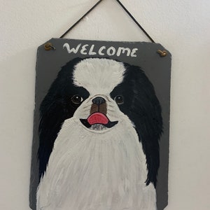 Japanese Chin Dog Welcome Sign image 3