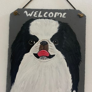 Japanese Chin Dog Welcome Sign image 1