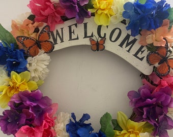 Grapevine Welcome Wreath New Handmade