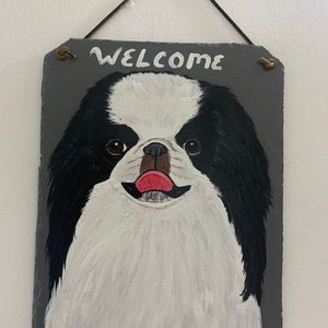 Japanese Chin Dog Welcome Sign image 2