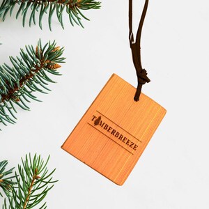 Cedar Wood Car Freshener – Natural Texas Cedar, Gift for Groomsmen, Christmas, Stocking Stuffer, Gift for Men, Husband, Truck Freshener