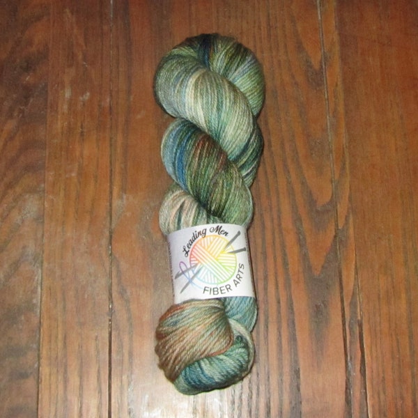 Leading Men Fiberarts Worsted Weight 100% Superwash Merino Wool Yarn in the Colors: Stay Out of the Forest (B3)