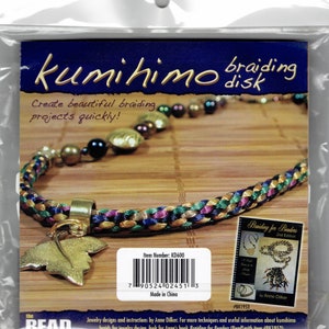 Beadsmith Kumihimo Round Disk with Jewelry Designs and Instructions, 6-Inch, KD601 - NEW (B6)