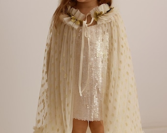 XEPST Mantello Colorato Principessa Bambina Costume Principessa con Cappuccio, Mantello Della Principessa Accessorio Scialle Cape Ragazze da Costume Halloween Carnevale Cosplay Festa Compleanno Regalo