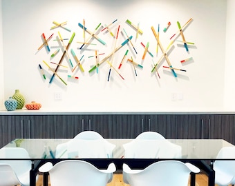Wood Wall Art | 3D Wall Art | Large Wall Art | Geometric Wall Art | Modern Wall Sculpture | Original Wall Art | Modern Art | Wood Art