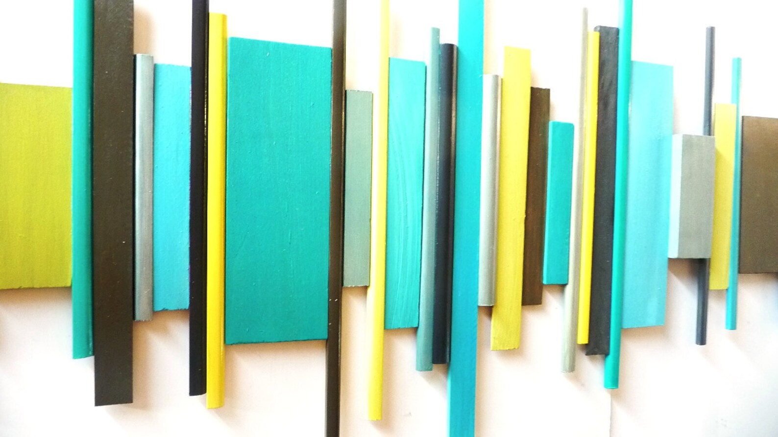 Modern Geometric Wall Art Abstract Art Wood Wall Sculptures Custom