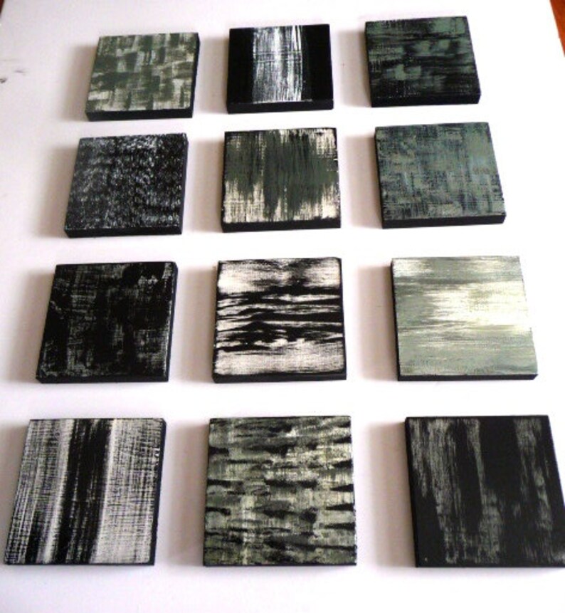 Modern Wall Art Black and White Art Wood Art Wood Wall Etsy