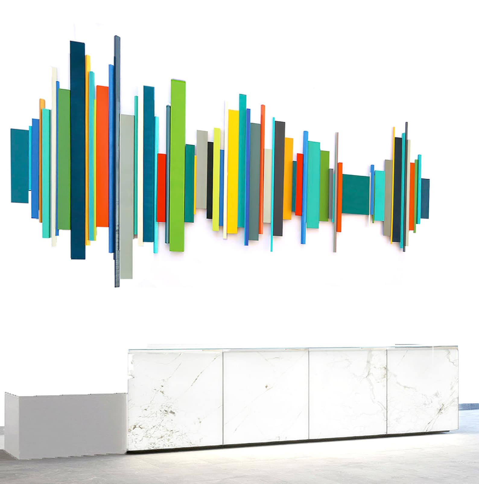 Wood Wall Sculpture 3D Wall Art Sculptural Wall Art Geometric Wood Art