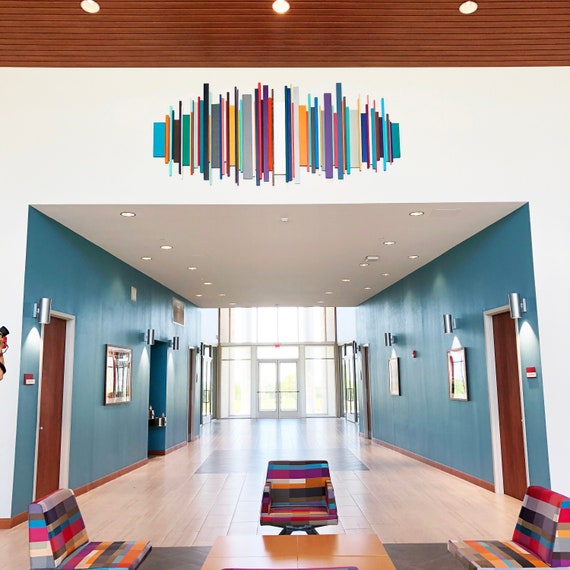 Soundwave Large Lobby Art Installation Art For Sale Etsy