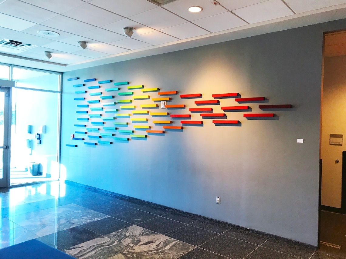 Large Wall Art Installation Commercial Art Branding Art Wall Sculpture
