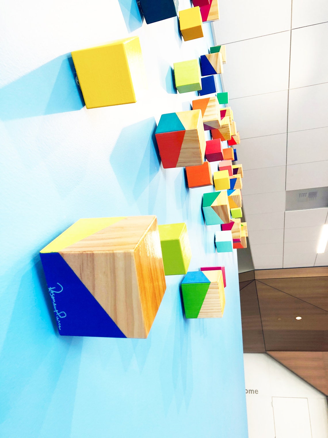 3D Wall Sculpture Made to Order Art Cube Wall Art Large Etsy