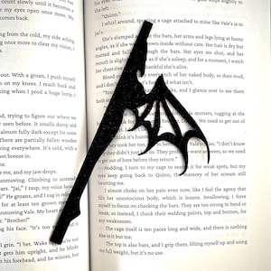 Dragon metal bookmark (with wing cutout’s)