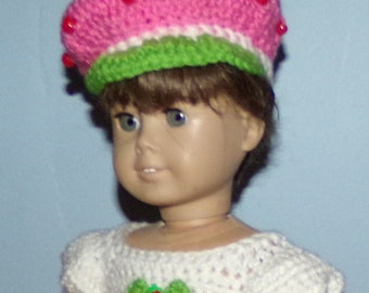 Strawberry Shortcake inspired CROCHET PATTERN for dolls like the 18 inch American Girl doll