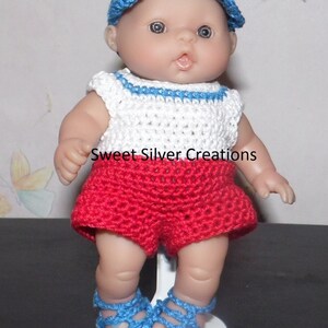 Crochet Pattern 5.5 inch Berenguer/Lots to love/Itsy Bitsy Baby Allen image 1