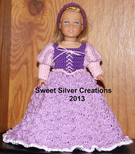 crochet rapunzel dress AG Mini crochet pattern