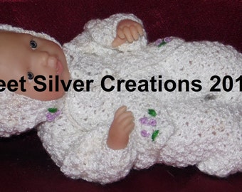 Crochet Pattern 7 inch Berenguer Mini La New Born - Emma