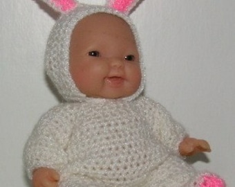 Crochet Pattern 5.5 inch Berenguer - Bunny