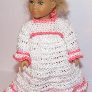 AG Mini crochet pattern - nightgown with bunny slippers