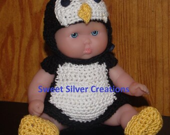 Crochet Pattern - 5.5 inch Berenguer/Lots to love/Itsy Bitsy Baby Penguin