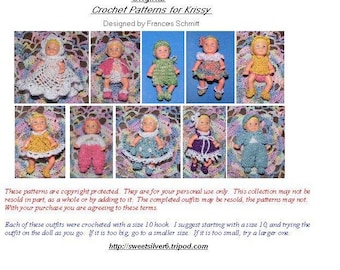 Crochet Pattern - 2.5 inch Krissy doll set 2