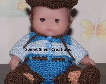Crochet Pattern - 5.5 inch Berenguer/Lots to love/Itsy Bitsy Baby Dan