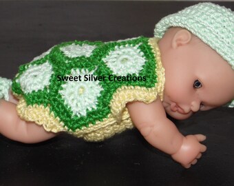 Crochet Pattern - 5.5 inch Berenguer/Lots to love/Itsy Bitsy Baby Turtle