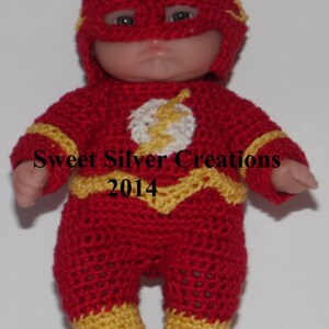 Crochet Pattern 5.5 inch Berenguer/Lots to love/Itsy Bitsy Baby Baby Flaash image 3