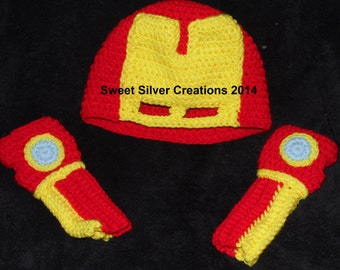 Crochet Pattern - Iron Man inspired play set