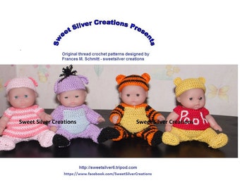 PRE-CHRISTMAS SALE - Berenguer/Lots to love crochet patterns - Honey Bear Set